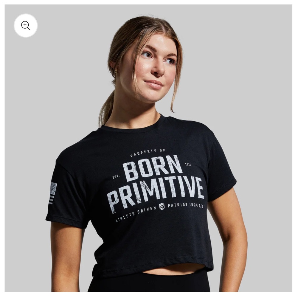 PROPERTY OF BORN PRIMITIVE CROP TEE